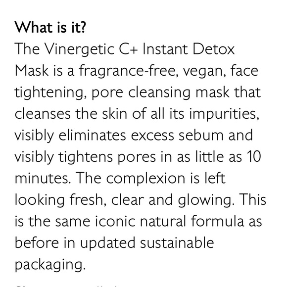 Caudalie Vinoperfect Instant Detox Mask - 2pack Sample Size 15ml or .5 fl oz - Picture 6 of 7